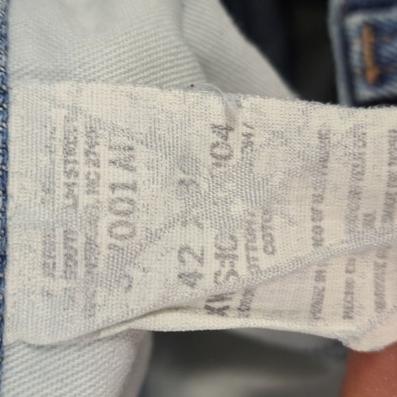 Y2K Riggs Workwear by Wrangler dura smiled Med wash loose fit tapered jeans42/32 - Picture 9 of 9